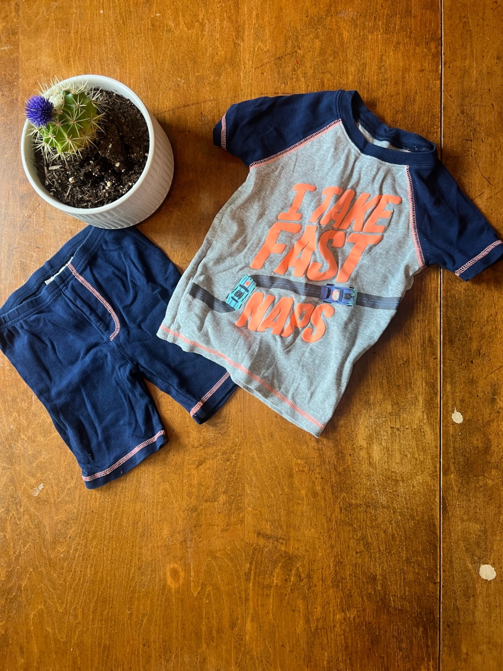 Simple Joys by Carter’s Boys 5T Pajama Set I Make Fast Moves Cars Racing PJs